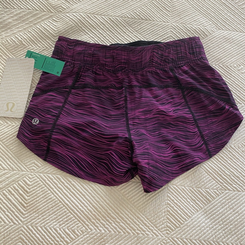 Lululemon double time running shorts size 2